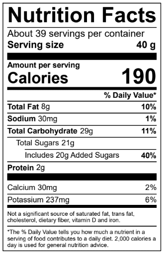 Indy Frappe Mix Ingredients & Nutrition